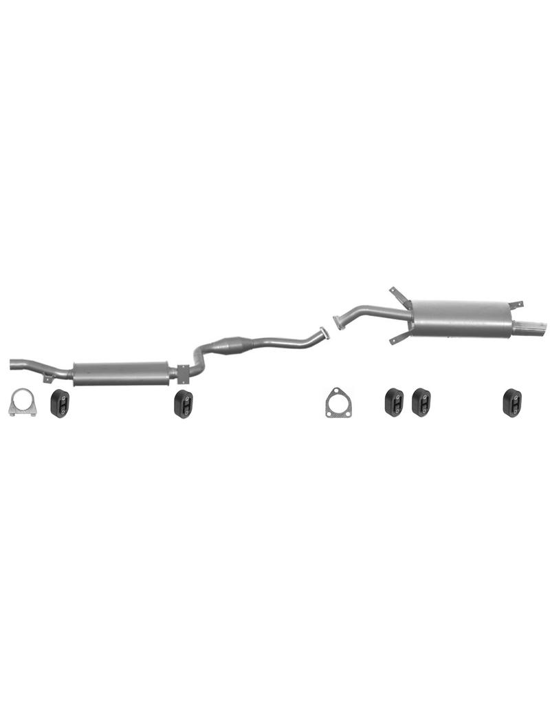 Edex Complete uitlaat Einddemper + Middendemper Volvo S40, V40