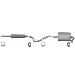 Edex Complete uitlaat Einddemper + Middendemper Seat Arosa / Volkswagen Lupo