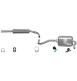 Edex Complete uitlaat Middendemper + Einddemper Volkswagen Lupo 1.4