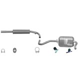 European Exhaust and Catalyst Uitlaatset, Middendemper + Einddemper Volkswagen Lupo 1.4