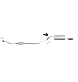 Edex Complete uitlaat Einddemper + Middendemper Peugeot 207 1.4, 1.6