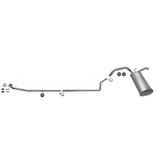Edex Complete uitlaat einddemper + middenpijp Citroën C1, Peugeot 107, Toyota Aygo
