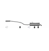 Edex Complete uitlaat Einddemper + Middendemper Peugeot 206 1.6