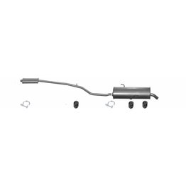 Edex Complete uitlaat Einddemper + Middendemper Peugeot 206 1.6