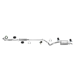 Edex Complete uitlaat Einddemper + Middendemper + Uitlaatpijp Volkswagen Fox 1.2