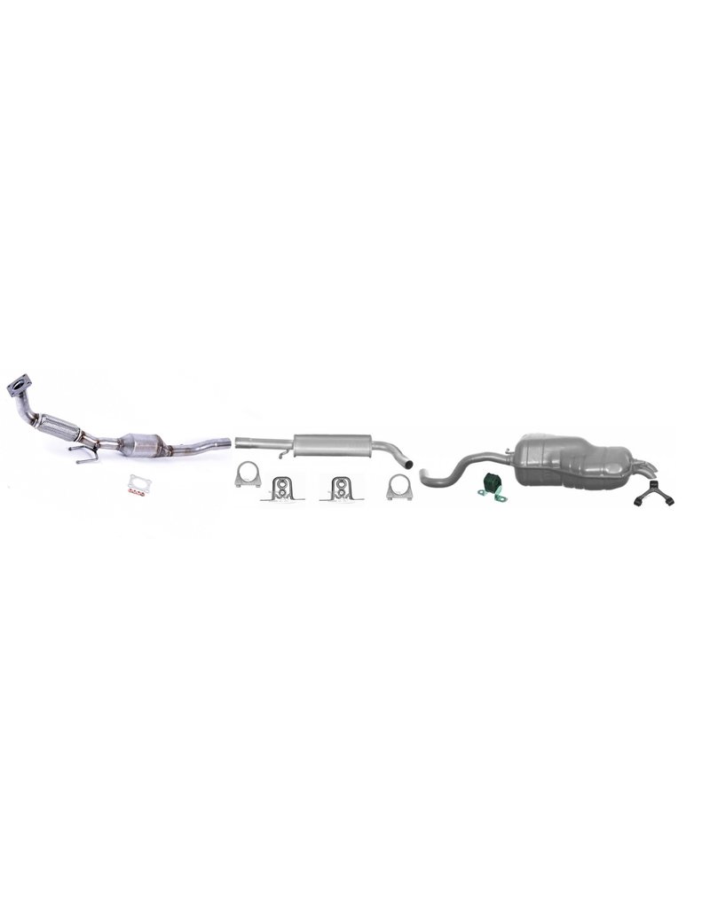 European Exhaust and Catalyst Complete uitlaat met katalysator Volkswagen Golf 4, Bora, Skoda Octavia