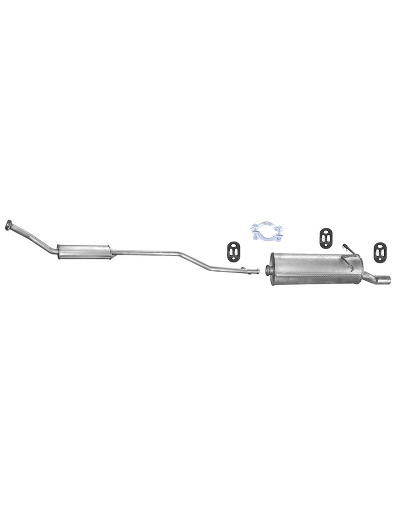 European Exhaust and Catalyst Uitlaatset, Einddemper + Middendemper Citroën Xsara Picasso 1.6