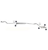 European Exhaust and Catalyst Uitlaatset, Einddemper + Middendemper + Voorpijp Opel Corsa C