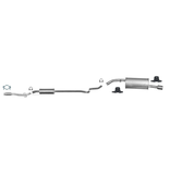 Edex Complete uitlaat, Middendemper + Einddemper Citroën C3, DS3, 1.4, 1.6 VTi