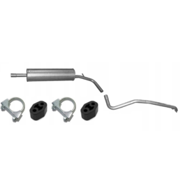 Edex Uitlaatset, Einddemper + Tussendemper Seat MII, Skoda Citigo, Volkswagen UP