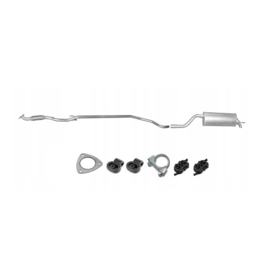 Edex Uitlaatset, Einddemper + Tussenpijp Opel Corsa D 1.2