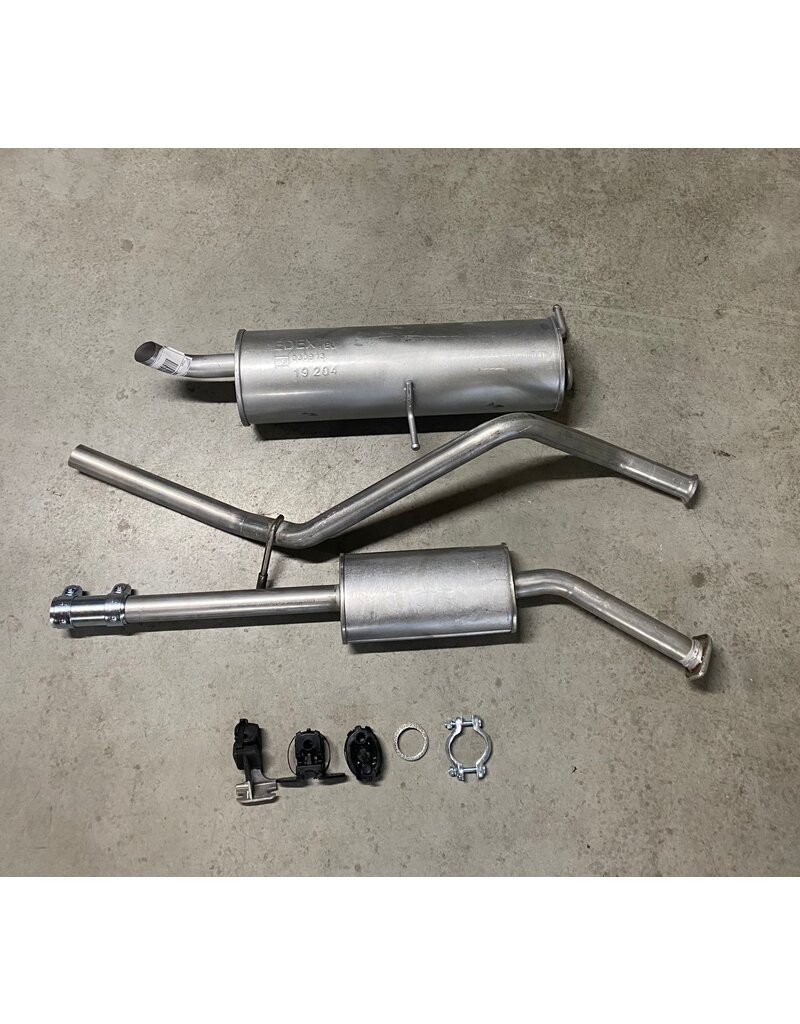 Edex Complete uitlaat Einddemper + Middendemper Peugeot 307