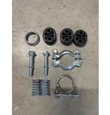 Edex Complete uitlaat einddemper + middenpijp Citroën C1, Peugeot 107, Toyota Aygo