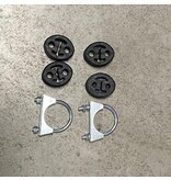 Polmo Complete uitlaat, Einddemper + Middendemper Alfa Romeo 147 1.6, 2.0