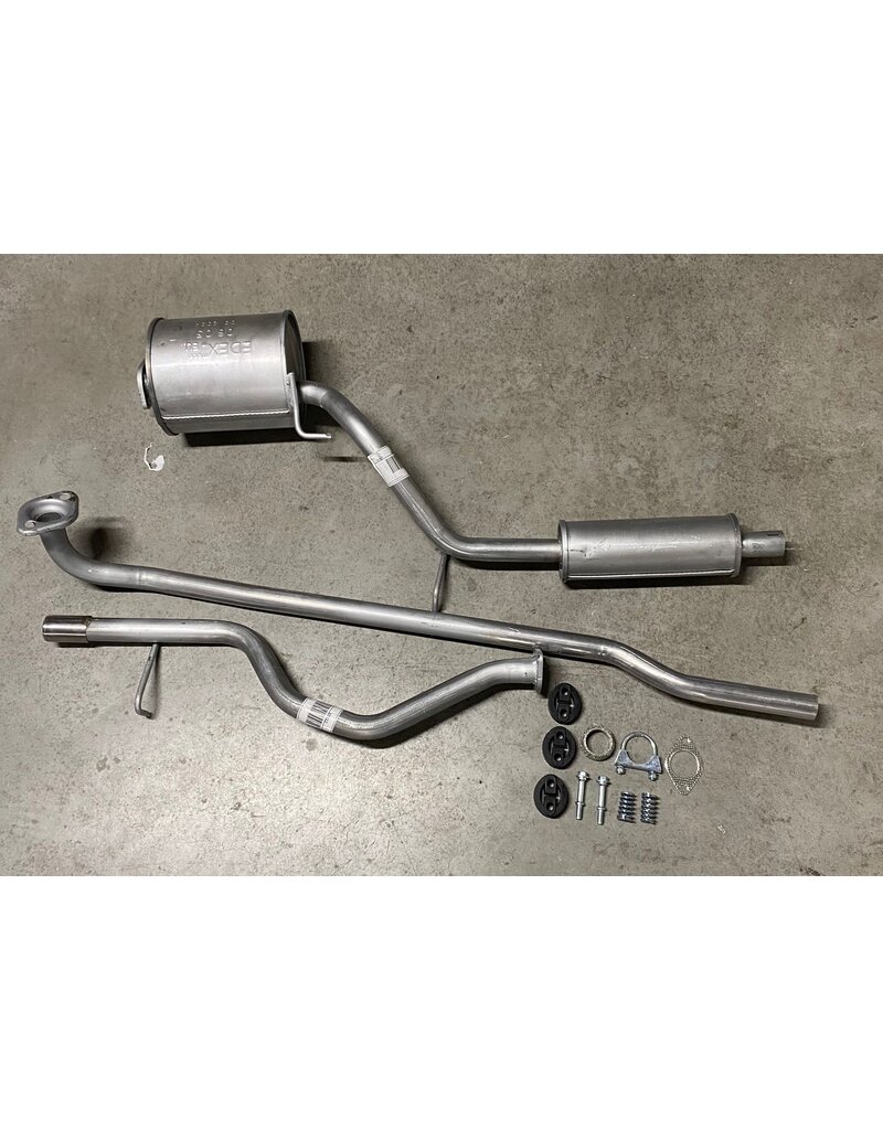 Edex Complete Uitlaat Middendemper + Einddemper Daihatsu Cuore
