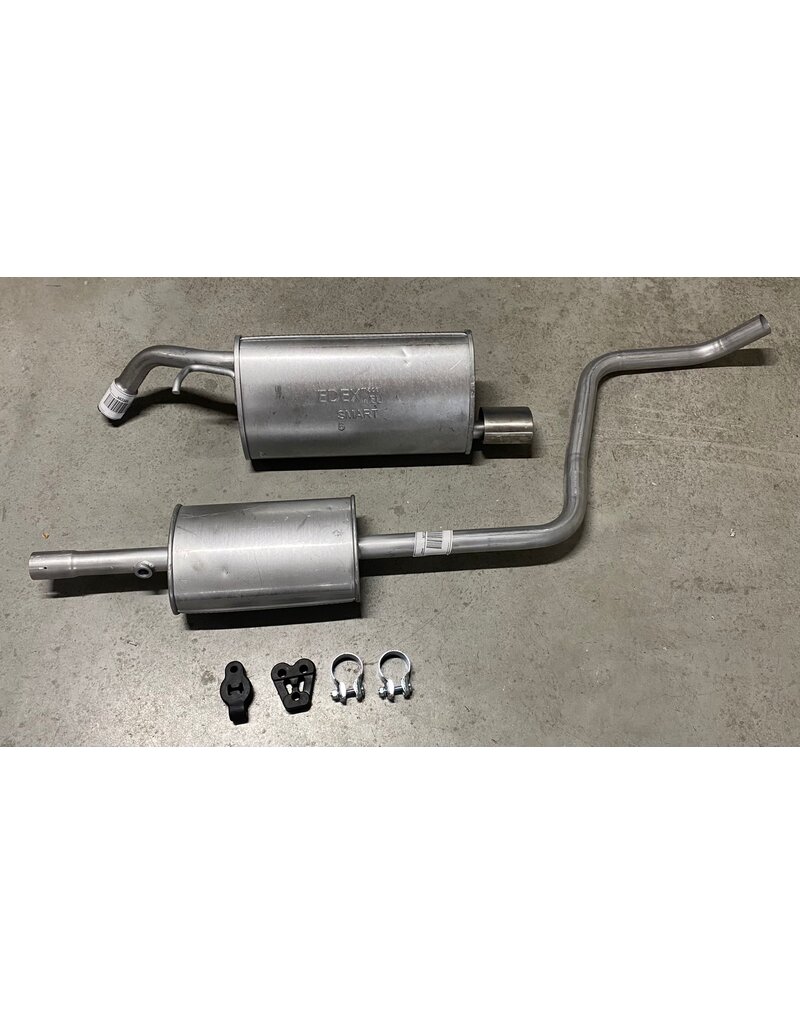 Edex Complete uitlaat Einddemper + Middendemper Mitsubishi Colt, Smart Forfour