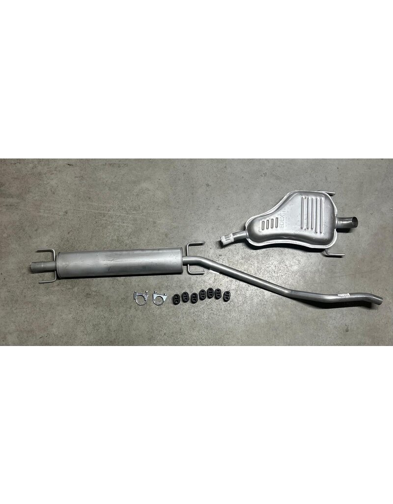 Edex Complete uitlaat Einddemper + Middendemper Opel Astra H