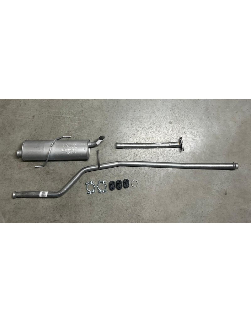 Edex Complete uitlaat Einddemper + Middenpijp + Voorpijp Peugeot 206