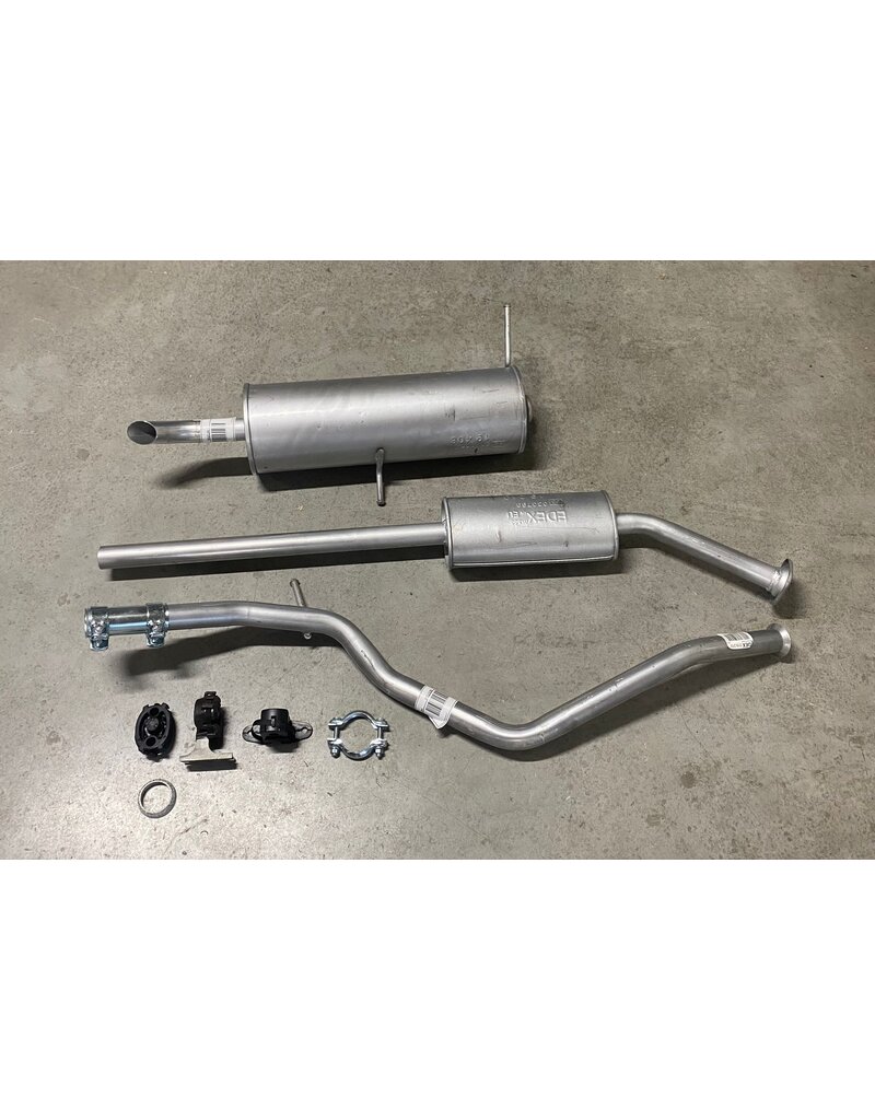 Edex Complete uitlaat Einddemper + Middendemper Peugeot 307 1.6