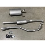 Edex Complete uitlaat Einddemper + Middendemper Peugeot 206 station