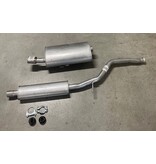 Edex Complete uitlaat Einddemper + Middendemper Peugeot 206 2.0 GTI