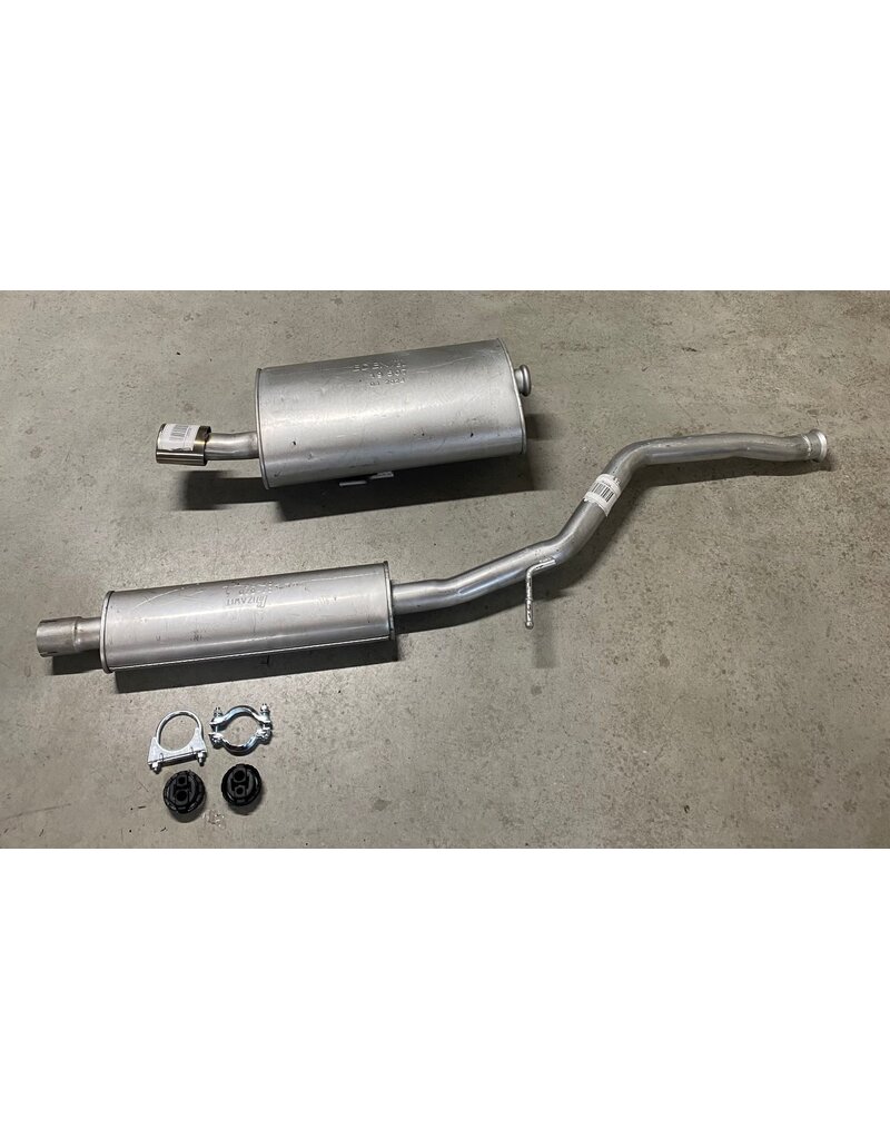 Edex Complete uitlaat Einddemper + Middendemper Peugeot 206 2.0 GTI