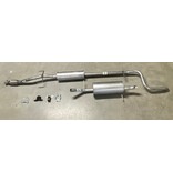 Edex Complete uitlaat Einddemper + Middendemper Peugeot 207, 208 / Citroën C3