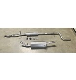 Edex Complete uitlaat Einddemper + Middendemper Peugeot 207 1.4, 1.6