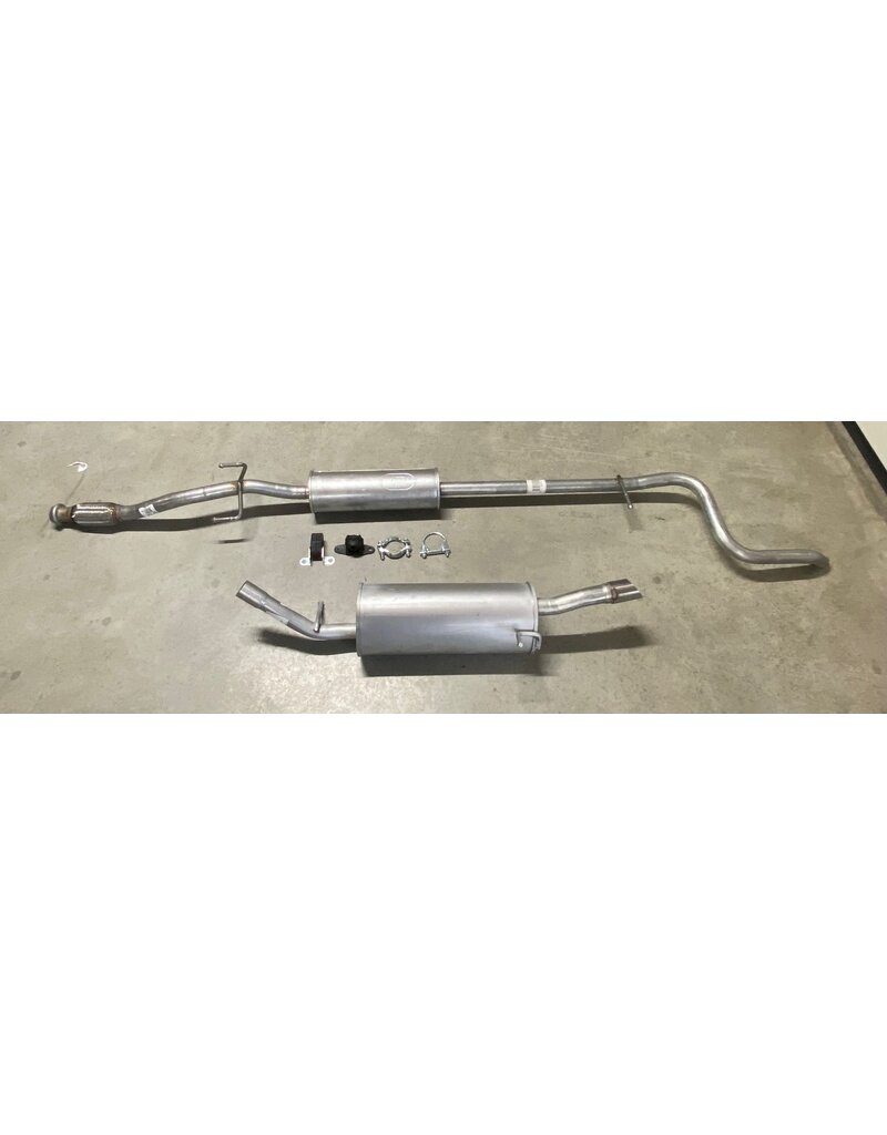 Edex Complete uitlaat Einddemper + Middendemper Peugeot 207 1.4, 1.6