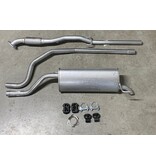 Edex Uitlaatset, Einddemper + Tussenpijp Opel Corsa D 1.2
