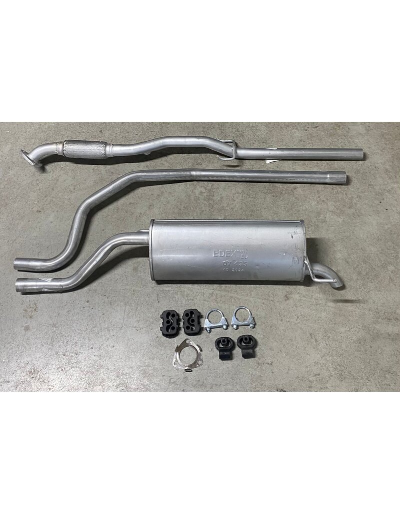 Edex Uitlaatset, Einddemper + Tussenpijp Opel Corsa D 1.2