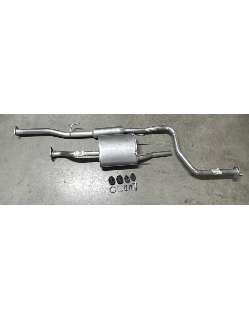 Edex Complete uitlaat Einddemper + Middendemper Honda Civic 1.4