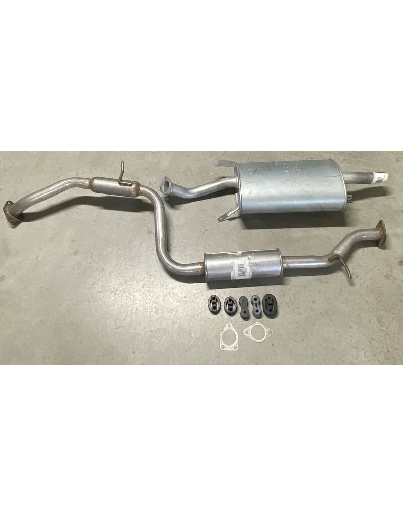 Edex Complete uitlaat Einddemper + Middendemper Mitsubishi Carisma