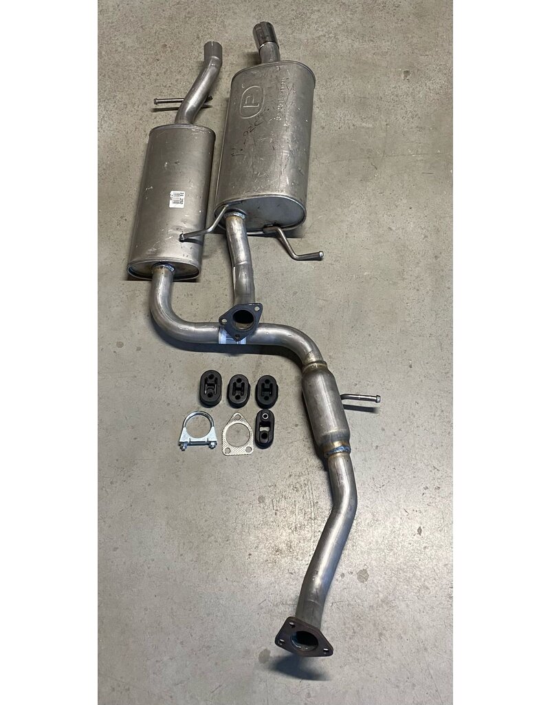 Edex Complete uitlaat Einddemper + Middendemper Volvo S40, V40