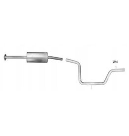 Polmo Uitlaat, Tussendemper Ford Galaxy / S-Max / Mondeo
