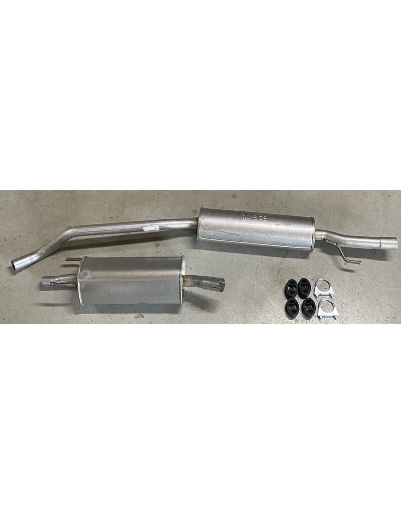 Edex Complete uitlaat Einddemper + Tussendemper Opel Corsa B 1.2 16_V