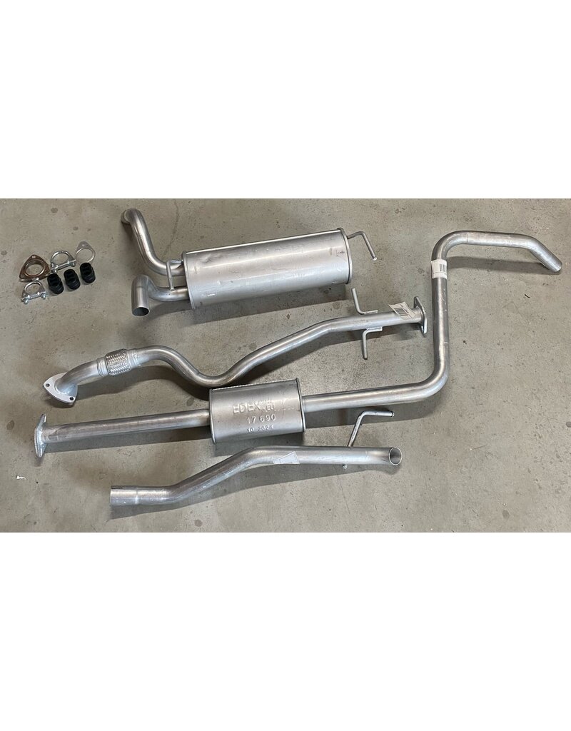 Edex Uitlaatset, Einddemper + Voorpijp + Tussendemper + Eindpijp Opel Astra J