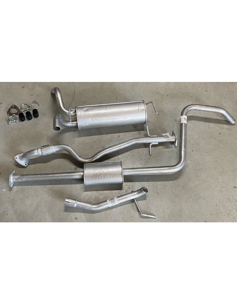 Edex Uitlaatset, Einddemper + Voorpijp + Tussendemper + Eindpijp Opel Astra J