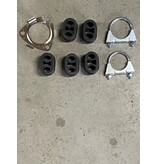 Edex Complete Uitlaat Einddemper + Middendemper + Voorpijp Opel Corsa C