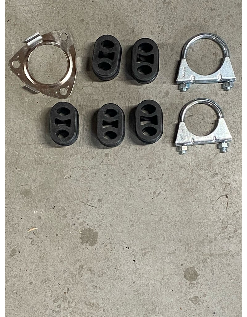 Edex Complete Uitlaat Einddemper + Middendemper + Voorpijp Opel Corsa C