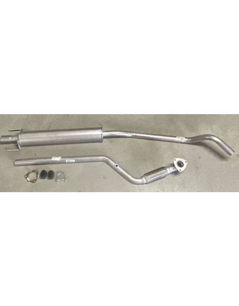 Edex Complete uitlaat Voorpijp + Middendemper Opel Corsa C 1.4