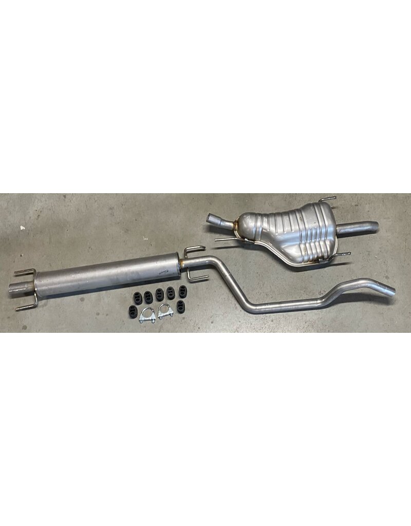 Edex Complete uitlaat Middendemper + Einddemper Opel Zafira