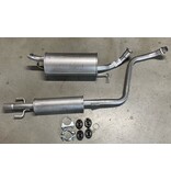 Edex Complete uitlaat Einddemper + Middendemper Toyota Yaris 1.3