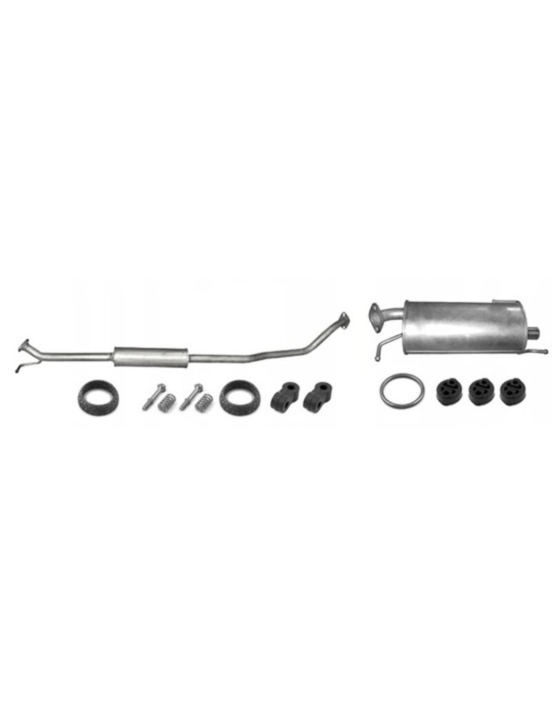 Edex Uitlaatset, Einddemper + Tussendemper Opel Agila / Suzuki Splash