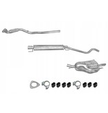 Edex Complete uitlaat, Voorpijp + Tussendemper + Einddemper Opel Astra G