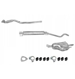 Edex Complete uitlaat, Voorpijp + Tussendemper + Einddemper Opel Astra G