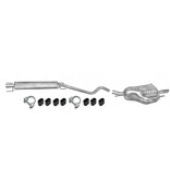 Edex Uitlaatset, Tussendemper + Einddemper Opel Astra G