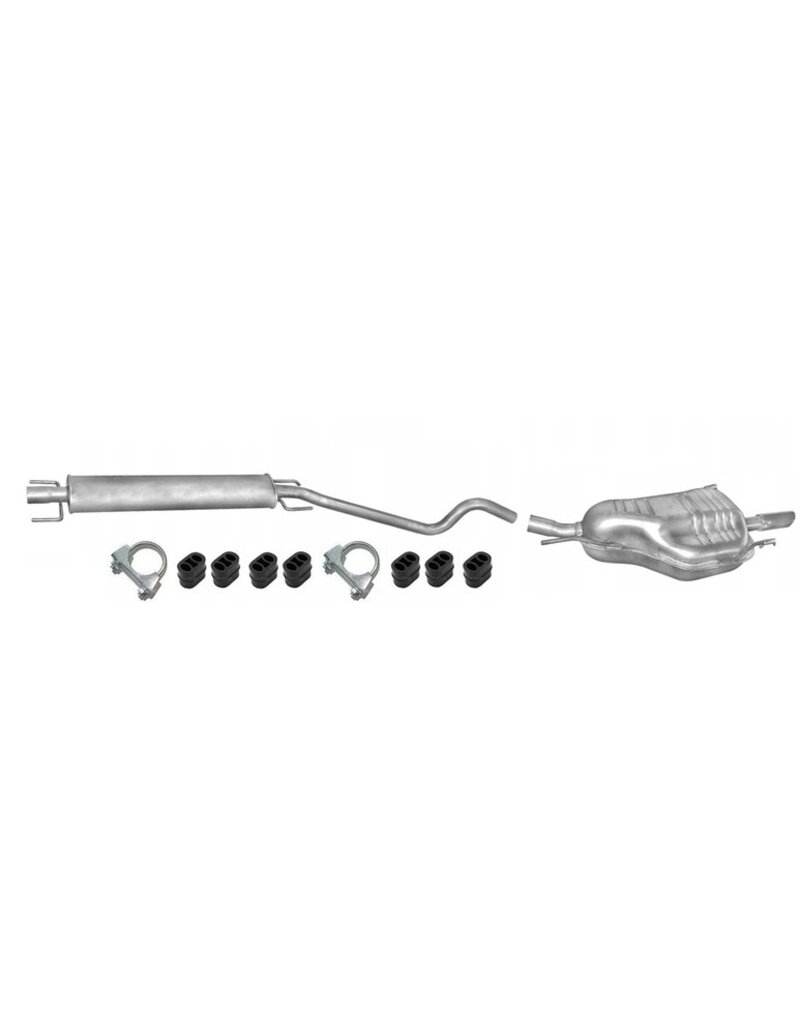 Edex Uitlaatset, Tussendemper + Einddemper Opel Astra G