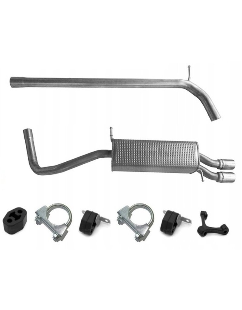 Edex Uitlaatset, Einddemper + Middendemper Audi A1