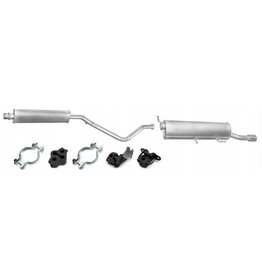 Polmo Uitlaatset, Tussendemper + Einddemper Peugeot 307